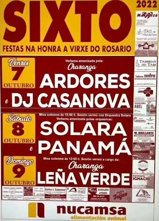 Virxe do Rosario de O Sixto en Dozón