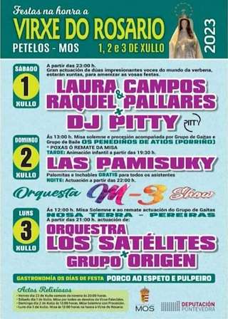 Virxe do Rosario de Petelos en Mos