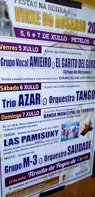 Virxe do Rosario de Petelos en Mos