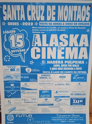 Virxe do Rosario de Santa Cruz de Montaos en Ordes