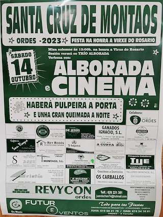 Virxe do Rosario de Santa Cruz de Montaos en Ordes