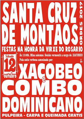 Virxe do Rosario de Santa Cruz de Montaos en Ordes