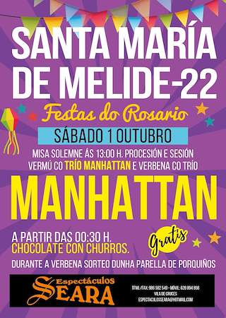 Virxe do Rosario de Santa María (2026) en Melide