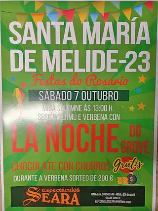 Virxe do Rosario de Santa María (2026) en Melide