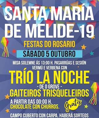 Virxe do Rosario de Santa María (2026) en Melide