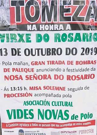 Virxe do Rosario de Tomeza (2026) en Pontevedra
