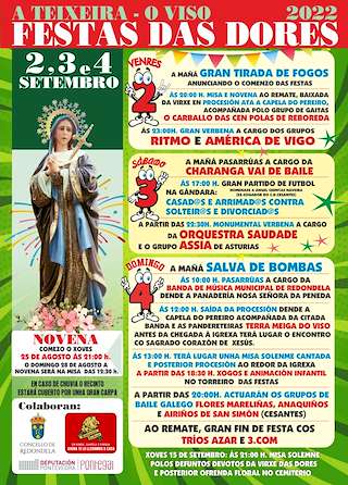 Virxe dos Dolores de A Teixeira en Redondela