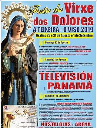 Virxe dos Dolores de A Teixeira en Redondela