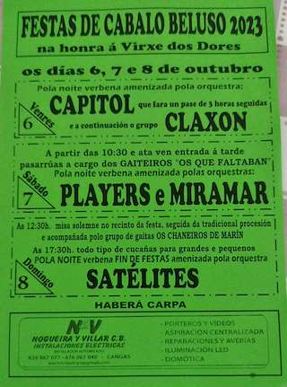 Virxe dos Dores de Beluso en Bueu