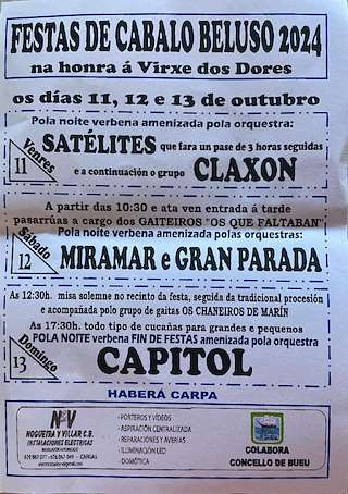 Virxe dos Dores de Beluso en Bueu