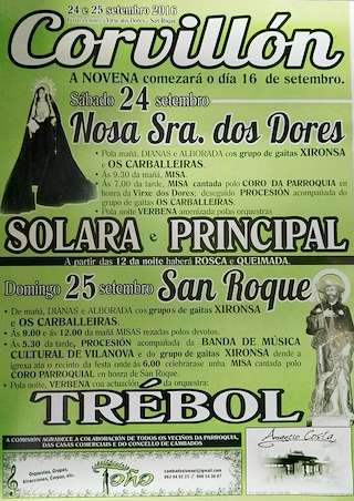 Virxe das Dores e San Roque de Corvillón en Cambados