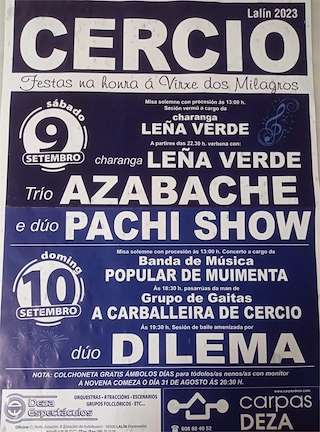 Virxe dos Milagros de Cercio en Lalín