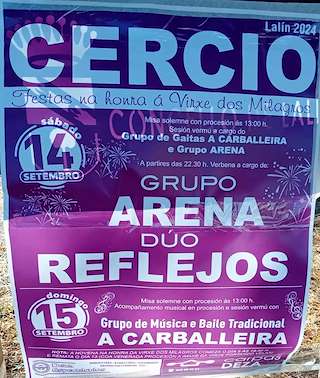 Virxe dos Milagros de Cercio en Lalín