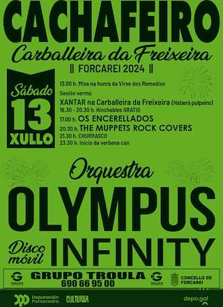 Virxe dos Remedios de Cachafeiro en Forcarei