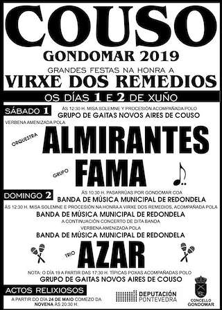 Virxe dos Remedios de Couso en Gondomar