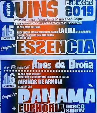 Virxe Santa María e San Roque de Quins en Melón