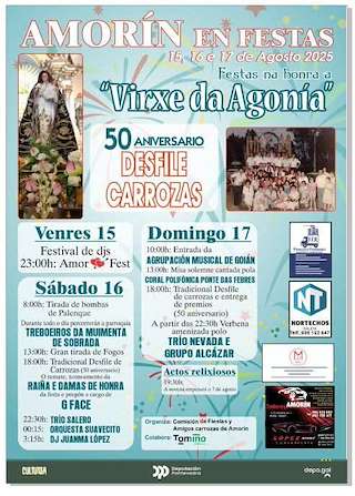 Fechas, información, programa, cartel, imágenes, mapa y ubicación de Virxe da Agonía de Amorín  en  Tomiño
