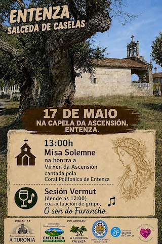 Fechas, información, programa, cartel, imágenes, mapa y ubicación de Virxe da Ascensión de Entenza (2026)  en  Salceda de Caselas