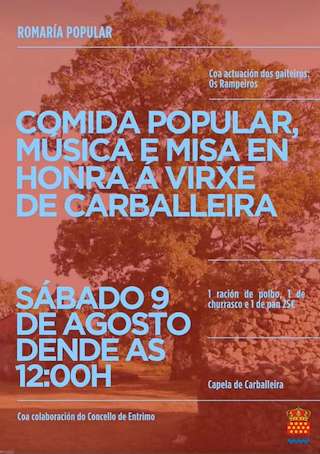 Fechas, información, programa, cartel, imágenes, mapa y ubicación de Virxe da Carballeira  en  Entrimo