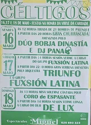 Fechas, información, programa, cartel, imágenes, mapa y ubicación de Virxe da Caridade de Céltigos  en  Ortigueira