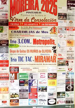 Fechas, información, programa, cartel, imágenes, mapa y ubicación de Virxe da Consolación de Moreira  en  Ponteareas