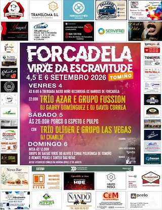 Fechas, información, programa, cartel, imágenes, mapa y ubicación de Virxe da Excravitude de Forcadela (2026) en Tomiño