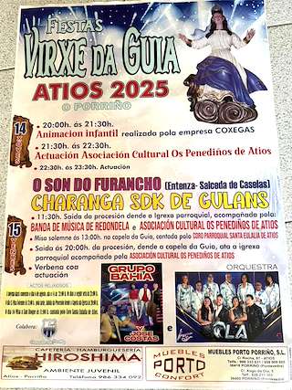 Fechas, información, programa, cartel, imágenes, mapa y ubicación de Virxe da Guia de Atios  en  O Porriño