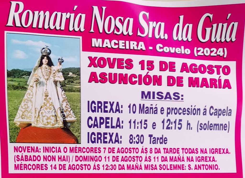 Virxe da Guia de Maceira  (2025) en Covelo