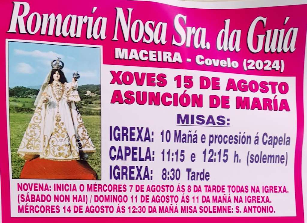 Virxe da Guia de Maceira  (2024) en Covelo