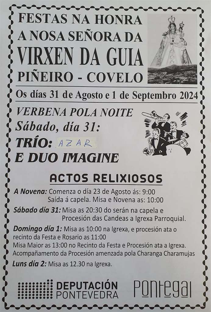 Virxe da Guía de Piñeiro en Covelo