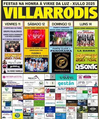 Fechas, información, programa, cartel, imágenes, mapa y ubicación de Virxe da Luz de Villarrodís  en  Arteixo