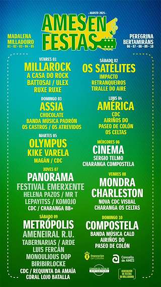 Fechas, información, programa, cartel, imágenes, mapa y ubicación de Virxe da Madalena de Milladoiro  en  Ames