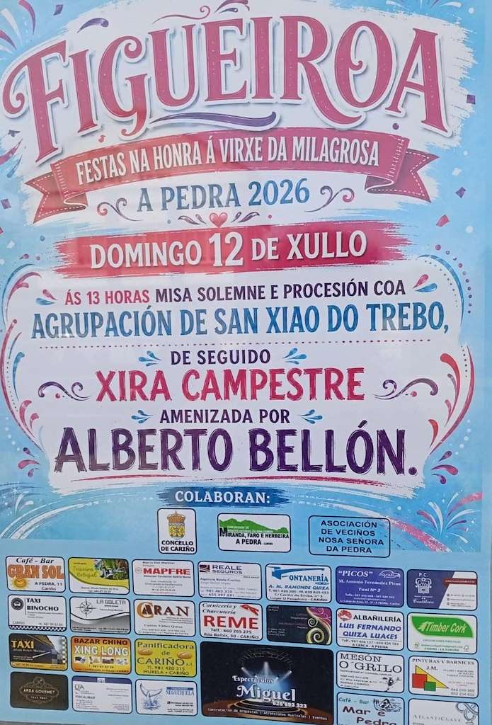 Virxe da Milagrosa de Figueiroa en Cariño