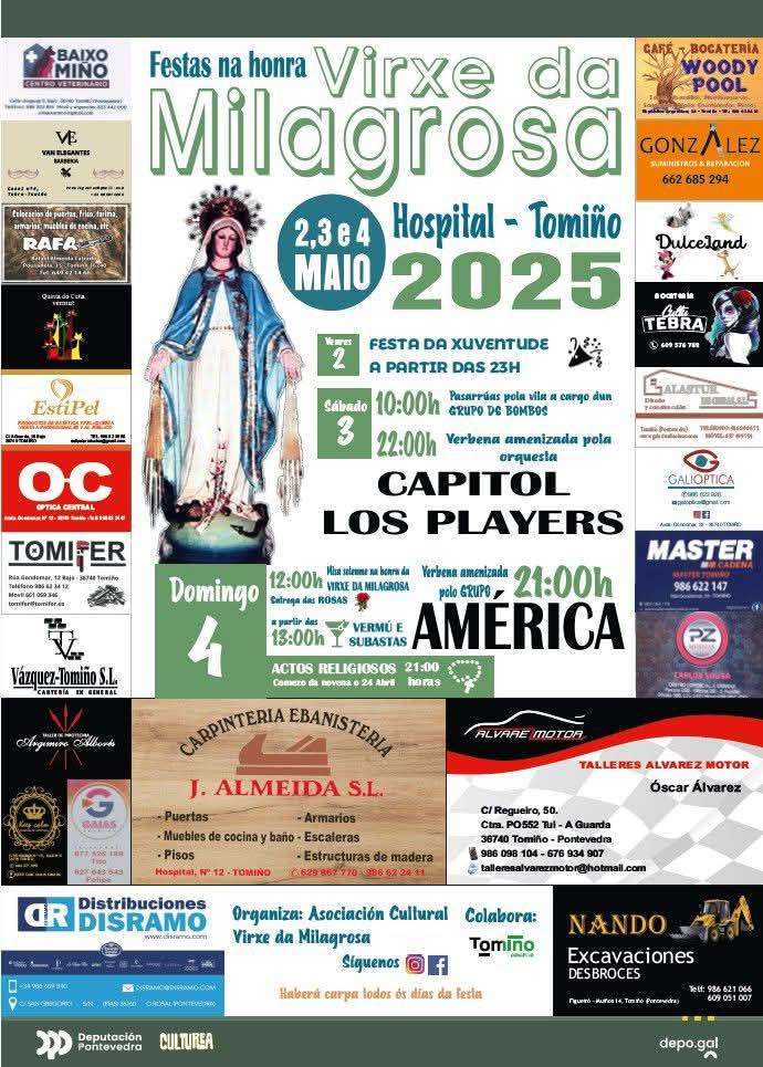 Virxe da Milagrosa de Hospital (2025) en Tomiño