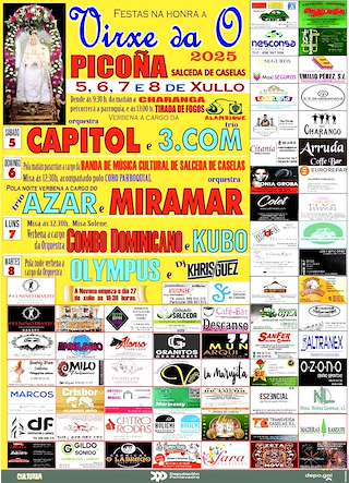 Fechas, información, programa, cartel, imágenes, mapa y ubicación de Virxe da O de Picoña  en  Salceda de Caselas