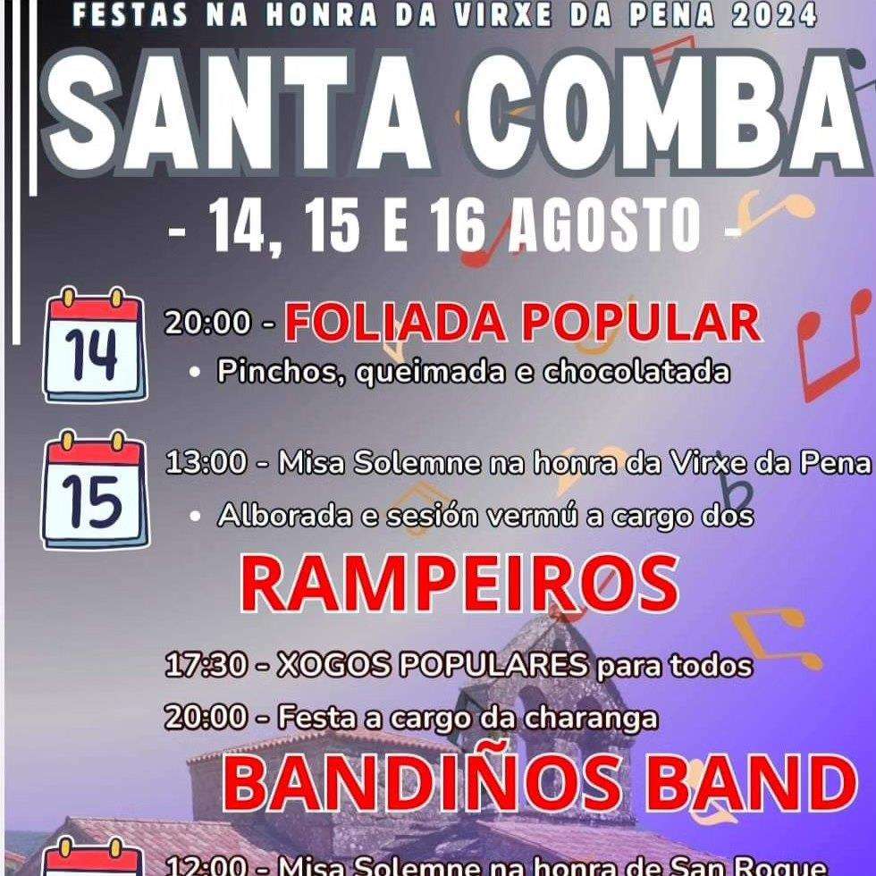 Virxe da Pena de Santa Comba en Bande