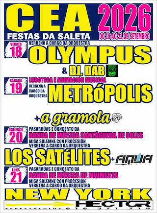 Fechas, información, programa, cartel, imágenes, mapa y ubicación de Virxe da Saleta (2026) en San Cristovo de Cea