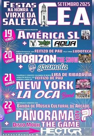 Fechas, información, programa, cartel, imágenes, mapa y ubicación de Virxe da Saleta  en  San Cristovo de Cea