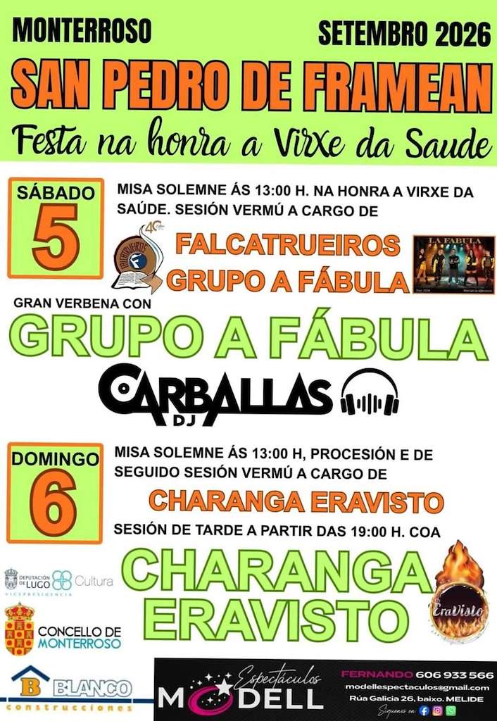 Virxe da Saude de San Pedro de Framean (2026) en Monterroso