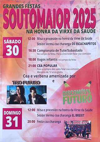 Fechas, información, programa, cartel, imágenes, mapa y ubicación de Virxe da Saúde de Soutomaior  en  Taboadela