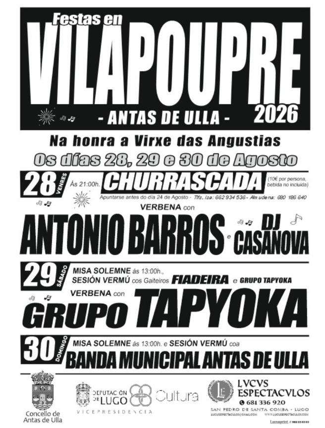 Virxe das Angustias de Vilapoupre (2026) en Antas de Ulla