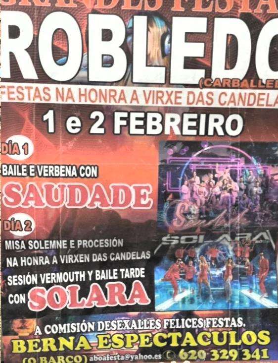 Virxe das Candelas de Robledo en Carballedo