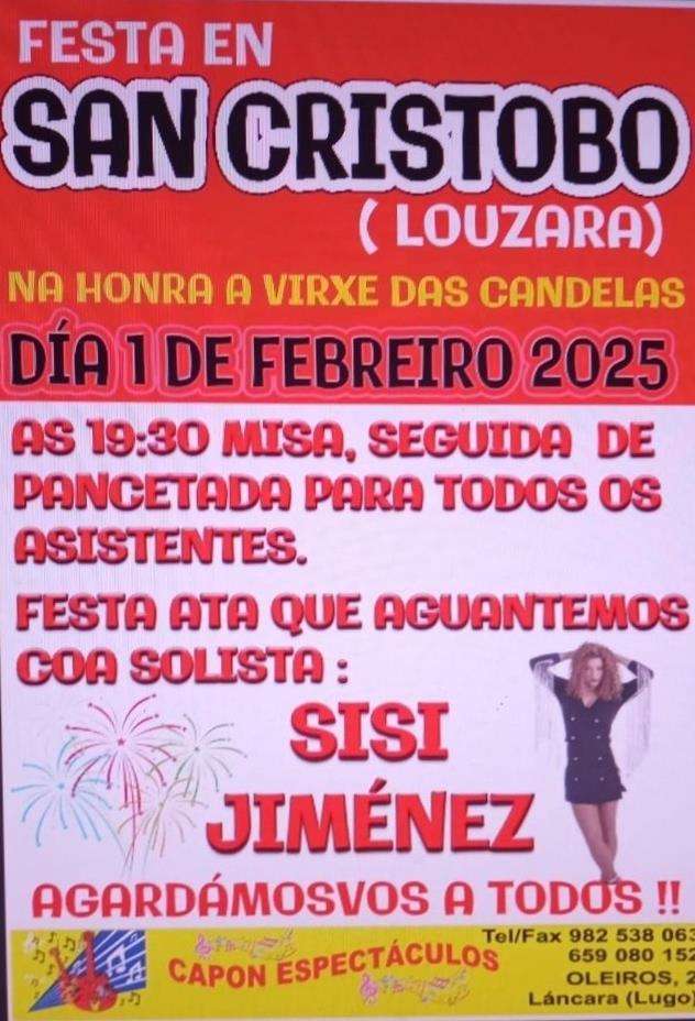 Virxe das Candelas de San Cristobo de Louzara en Samos