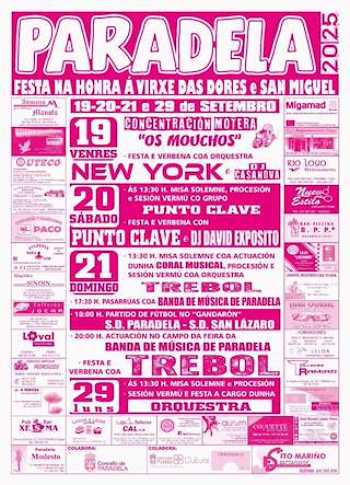 Fechas, información, programa, cartel, imágenes, mapa y ubicación de Virxe das Dolores  en  Paradela