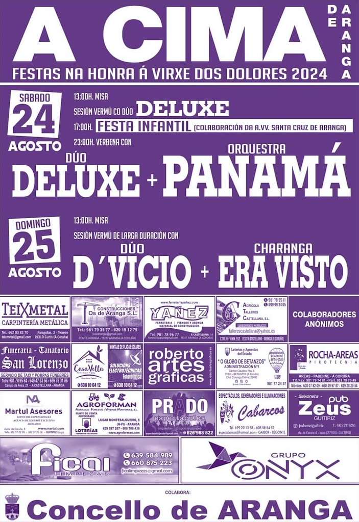Virxe das Dores de A Cima en Aranga