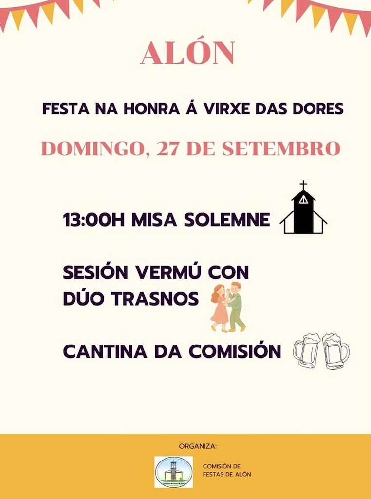 Virxe das Dores de Alón (2026) en Santa Comba