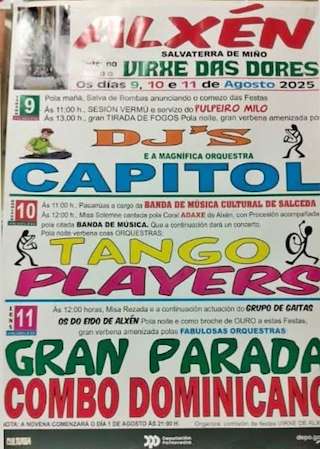Fechas, información, programa, cartel, imágenes, mapa y ubicación de Virxe das Dores de Alxén  en  Salvaterra do Miño