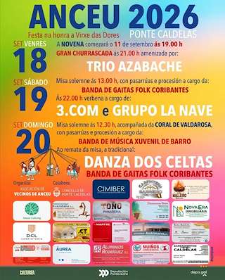 Fechas, información, programa, cartel, imágenes, mapa y ubicación de Virxe das Dores de Anceu (2026) en Ponte Caldelas