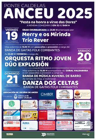 Fechas, información, programa, cartel, imágenes, mapa y ubicación de Virxe das Dores de Anceu  en  Ponte Caldelas
