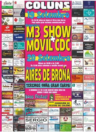 Fechas, información, programa, cartel, imágenes, mapa y ubicación de Virxe das Dores de Colúns (2026) en Mazaricos